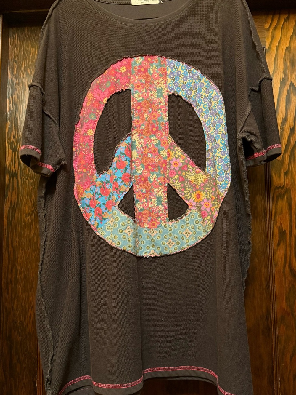 Natural Life Peace Applica SweatShirt / coverup dress - Picture 4 of 4